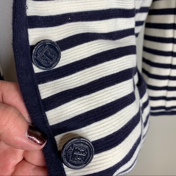 TALBOTS  STRIPPED JACKET CARDIGAN - Picture 15 of 16